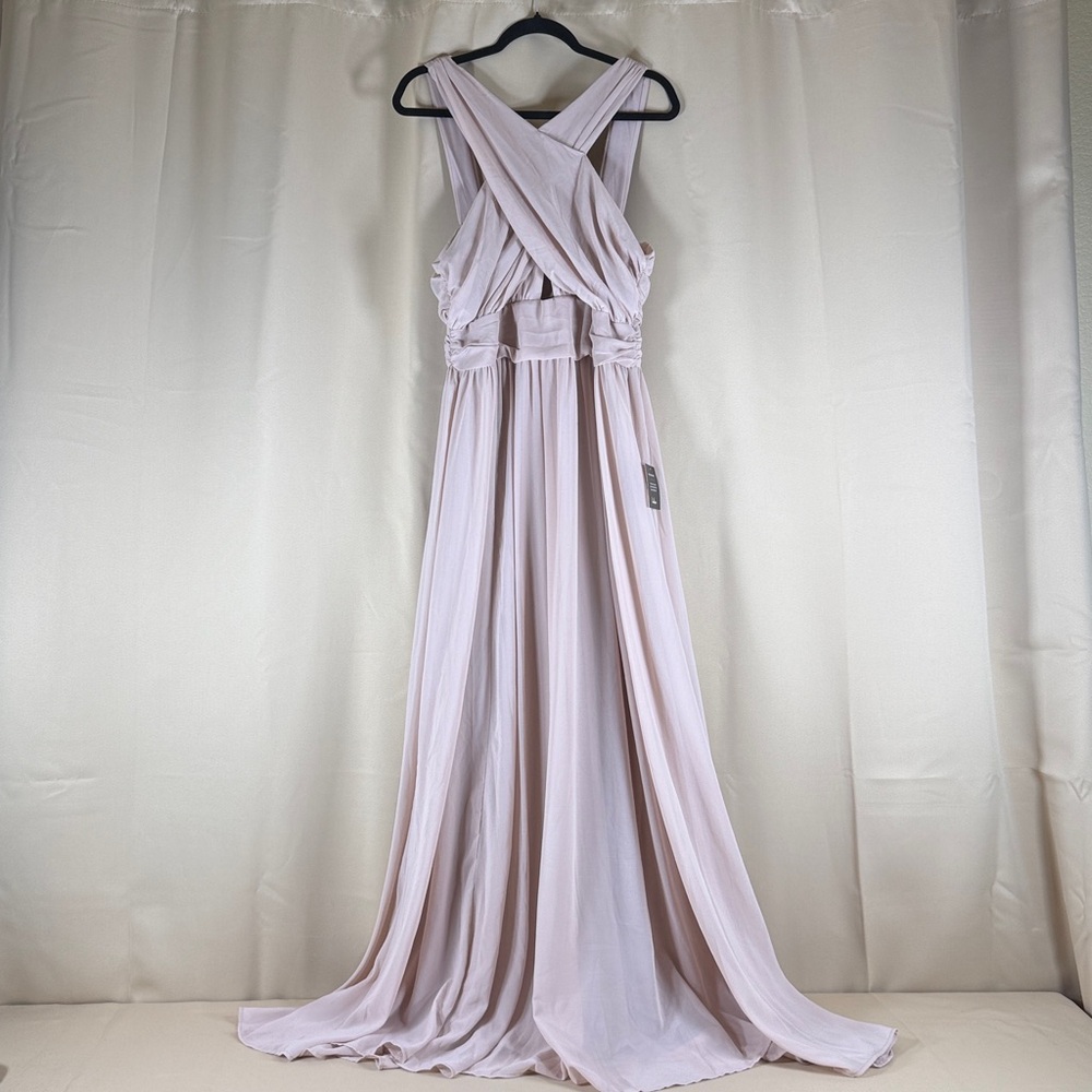 NWT Lulus Heavenly Hues Maxi Dress Women’s XL Dusty Purple Flowy